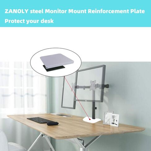 مراقبة الصلب لوحة تعزيز اللوحة ， لوحة تعزيز الذراع الشاشة للأطوال الهشة ، مراقبة لوحة التعزيز تناسب معظم شاشة تثبيت المشبك C (أسود) (أسود 1) in Kuwait