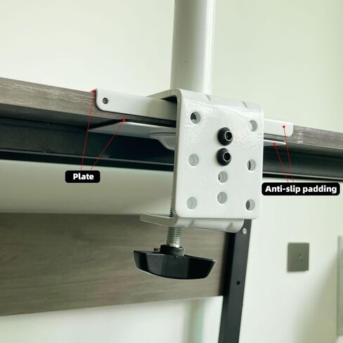 مراقبة الصلب لوحة تعزيز اللوحة ， لوحة تعزيز الذراع الشاشة للأطوال الهشة ، مراقبة لوحة التعزيز تناسب معظم شاشة تثبيت المشبك C (أسود) (أسود 1) in Kuwait