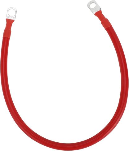 1 كمبيوتر كابل عالمي للبطارية العاكس 3/8 "Lug 5/16" Lug 8ft Battery Cable 4 AWG Gauge Red Tounded Copper in Kuwait