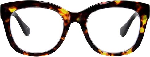 Oversized Reading Glasses for Women Men Trendy Large Frame Blue Light Blocking Readers Eyewear with Spring Hinges in Saudi Arabia