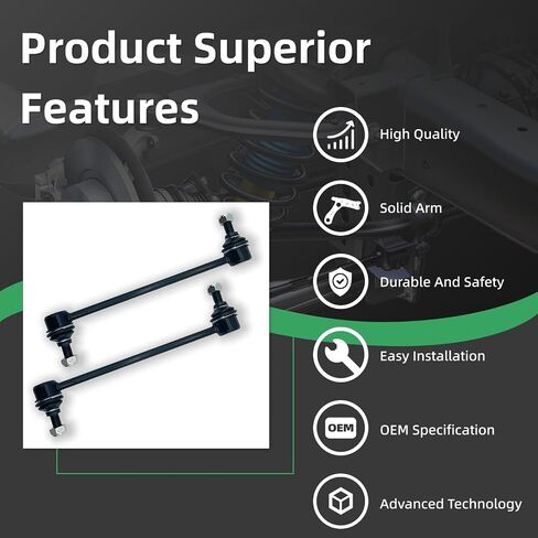 K750032 2PCS Front Stabilizer Sway Sway Bar Links for Hyundai 2007 2008 2009-2012 Elantra ، for Kia 2010-13 Forte/Forte Koup ، 2012-2013 in Kuwait