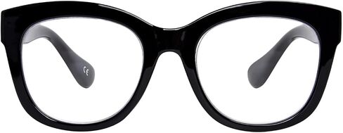 Oversized Reading Glasses for Women Men Trendy Large Frame Blue Light Blocking Readers Eyewear with Spring Hinges in Saudi Arabia