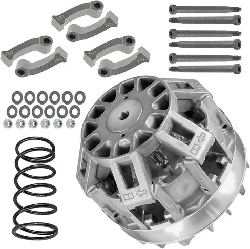 Caltric Pricial Drive Clutch متوافق مع Can-Am Commander 1000 2011 2012-2017 مع وزن الربيع in Saudi Arabia