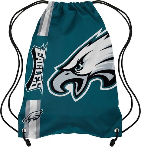 FOCO Philadelphia Eagles NFL Retro Big Logo Drawstring Backpack - Kelly Green in Saudi Arabia