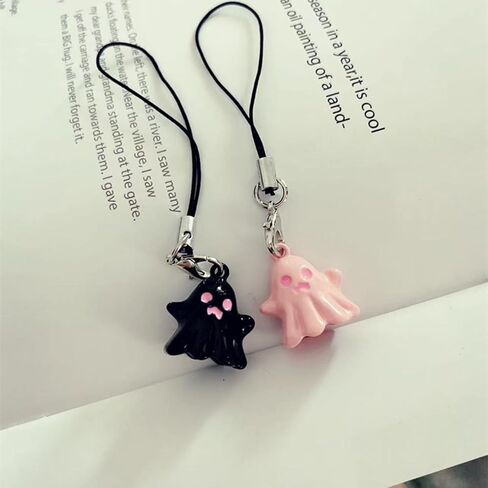 Phone Charm Pendant Spooky Key Chain For Bag Accessories Phone Pendant Halloween Keychain for Women Lanyard Chain in Saudi Arabia