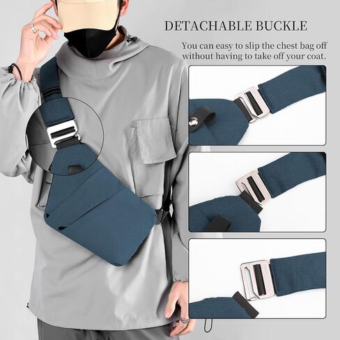Anti Theft Crossbody Travel Bag - Multi-pocket Shoulder Bag with Adjustable Strap,Slim Sling Bag for Women Men in Saudi Arabia