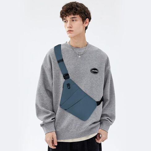 Anti Theft Crossbody Travel Bag - Multi-pocket Shoulder Bag with Adjustable Strap,Slim Sling Bag for Women Men in Saudi Arabia