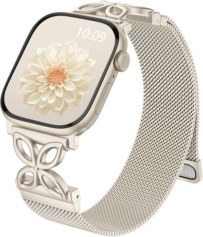 Getino Mesh Loop متوافق مع نطاقات Apple Watch للنساء 40mm 41mm 42mm 44mm 45mm 46mm 49mm 38mm Series 10 9 8 7 6 5 4 3 2 1 SE in Kuwait