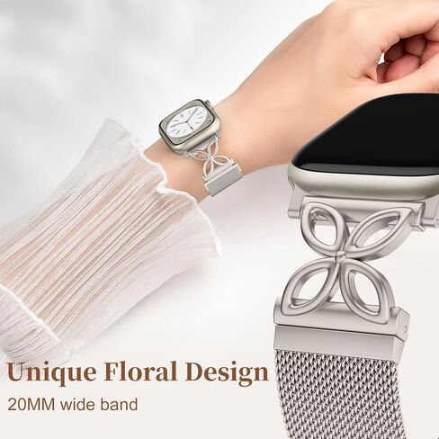 Getino Mesh Loop متوافق مع نطاقات Apple Watch للنساء 40mm 41mm 42mm 44mm 45mm 46mm 49mm 38mm Series 10 9 8 7 6 5 4 3 2 1 SE in Kuwait