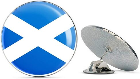 Scotland Scottish Flag Round Metal 0.75" Lapel Pin Hat Shirt Pin Tie Tack Pinback in Saudi Arabia