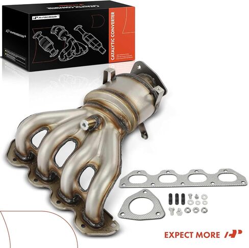 A-Premium Front Exhaust Manifold Catalytic Converter Kit Direct-Fit Compatible with Chevrolet 2009-2011 Aveo, 2009-2011 Aveo5 & Pontiac 2009-2010 G3, 1.6L, EPA Compliant in Saudi Arabia