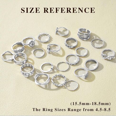 CHICUTIE Gold Knuckle Rings Set For Women Stackable Joint Finger Midi Rings Dainty Cubic Crystal Zirconia Hollow Twist Cute Pack Jewelry Gift in Saudi Arabia
