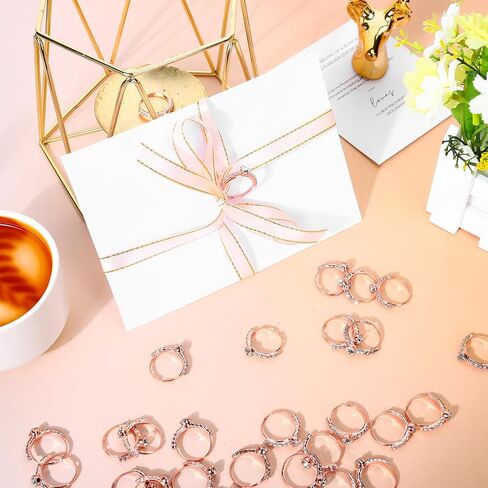 Whaline 32 Pack Bridal Shower Diamond Ring Fake Diamond Engagement Rings Rings Flugial Fling in Saudi Arabia