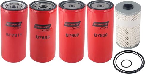 B76(2PCS) BF7814 B7685 PF7744 Filter Kit Oil Change Kit Compatible with D13 engine in Saudi Arabia