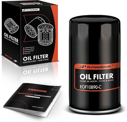 A-Premium 10K Miles Protection Spin On Oil Filter Compatible with Ford F-250 Super Duty 2011-2023, F-350 Super Duty 2011-2023, F-450 Super Duty 2011-2023, F-550 Super Duty 2011-2023, F-650, F-750 in Saudi Arabia