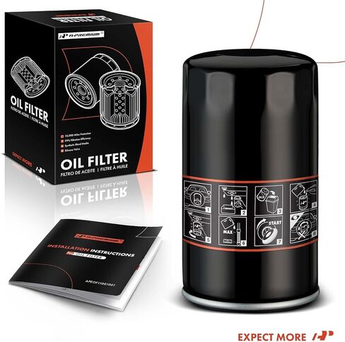 A-Premium 10K Miles Protection Spin On Oil Filter Compatible with Ford F-250 Super Duty 2011-2023, F-350 Super Duty 2011-2023, F-450 Super Duty 2011-2023, F-550 Super Duty 2011-2023, F-650, F-750 in Saudi Arabia