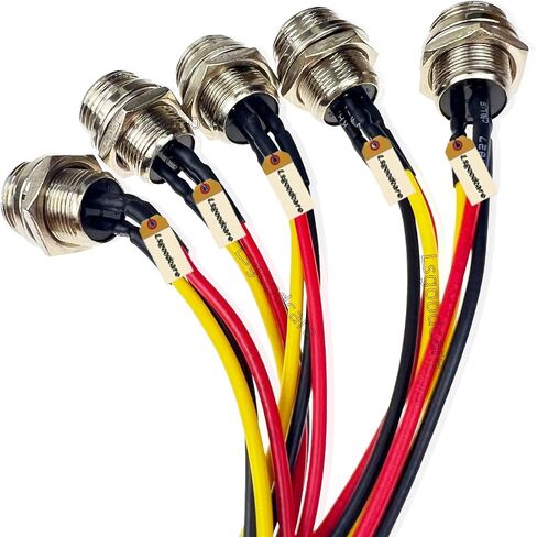 LSGOODCARE 5PCS GX12-4PIN موصل الطيران الذكور موصل طرفي الطاقة الكهربائية مع كابل 7.87 بوصة ، 5 مساءً in Saudi Arabia