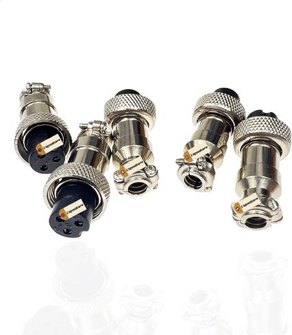 LSGOODCARE 5PCS GX12-4PIN موصل الطيران الذكور موصل طرفي الطاقة الكهربائية مع كابل 7.87 بوصة ، 5 مساءً in Saudi Arabia
