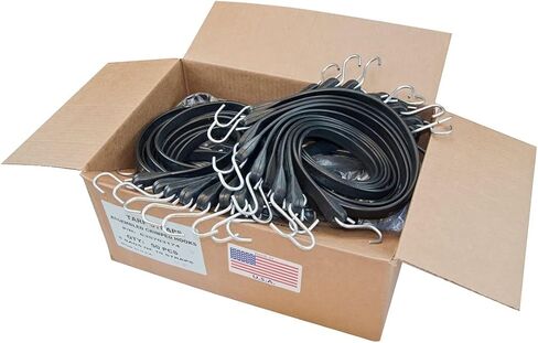 21" USA Tarp Straps with Crimped Hooks (Box of 50) in Saudi Arabia