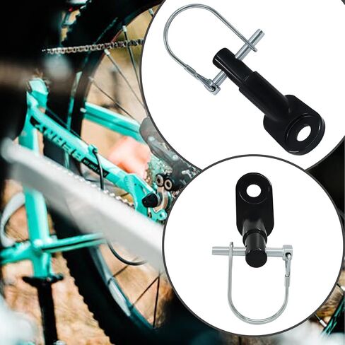 Luomorgo 2 Pack Bike Trailer Hitch Coupler - Heavy Duty Steel Bicycle Trailer Attachment for Child/Cargo/Pet Trailers (Black) in Saudi Arabia