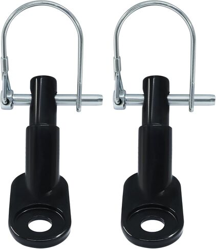 Luomorgo 2 Pack Bike Trailer Hitch Coupler - Heavy Duty Steel Bicycle Trailer Attachment for Child/Cargo/Pet Trailers (Black) in Saudi Arabia