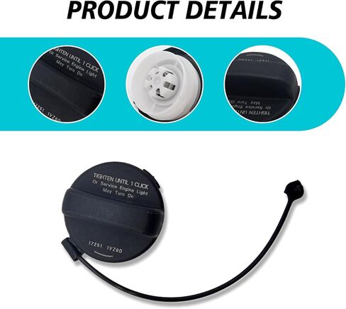 يحافظ غطاء خزان الوقود المنحدر ، ميناء حشو الوقود على أغطية إغلاق مغلقة ، استبدال غطاء مقاومة للحرارة من البلاستيك ، متوافق مع نيسان إنفينيتي 17251-1VZ0D 17251-3JA0A (أسود) in Kuwait