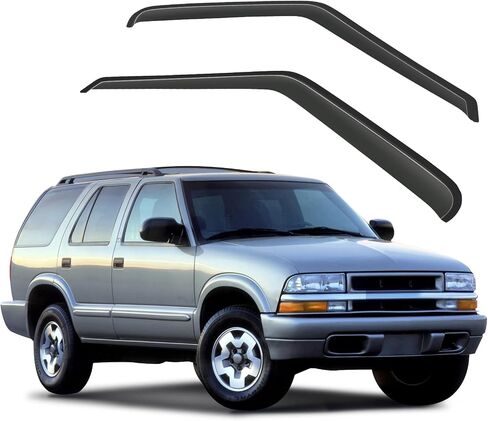 Scitoo Window ، Outside Window Visor Deflector Deflector Deflector Guard متوافقة مع 1995-2005 لـ Chevy for Blazer 2PCS Set in Saudi Arabia