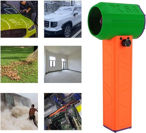 X64 Upgrade Electric Dust Blower with Brushless Motor, Super Powerful Jet Dry Blower Electric Air Duster, 11 Blade Powerful Turbofan, Portable Electric Air Duster for Car in Saudi Arabia