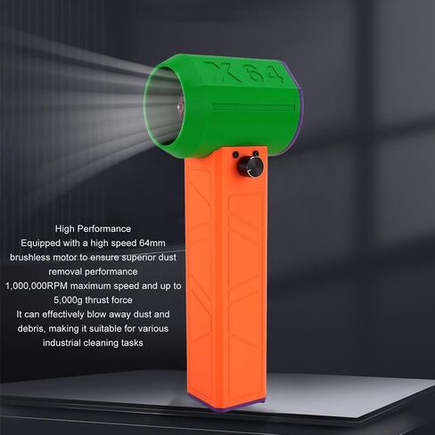 X64 Upgrade Electric Dust Blower with Brushless Motor, Super Powerful Jet Dry Blower Electric Air Duster, 11 Blade Powerful Turbofan, Portable Electric Air Duster for Car in Saudi Arabia