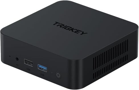 TRIGKEY Key Mini N150 Mini PC, Intel Twin Lake N150(up to 3.6GHz, 4C/4T), Mini PC Computer 16GB DDR5 4800MHz RAM 500GB SSD, 4K 60Hz Dual Display/USB3.2(10Gbps) *4/LAN 2.5Gbps, WiFi6(Intel AX101)/BT5.2 in Kuwait