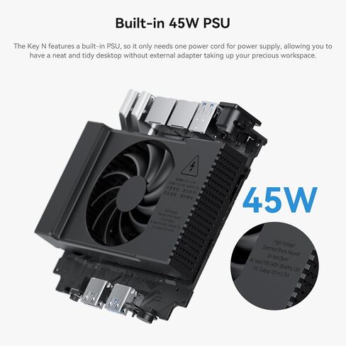 TRIGKEY Key Mini N150 Mini PC, Intel Twin Lake N150(up to 3.6GHz, 4C/4T), Mini PC Computer 16GB DDR5 4800MHz RAM 500GB SSD, 4K 60Hz Dual Display/USB3.2(10Gbps) *4/LAN 2.5Gbps, WiFi6(Intel AX101)/BT5.2 in Kuwait