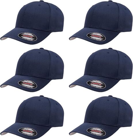 Joe's USA Flexfit 6277 - Six Panel Cotton Blend Premium Baseball Build Bulk ، Flugh Caps - Sister S/M ، L/XL و 2XL in Kuwait