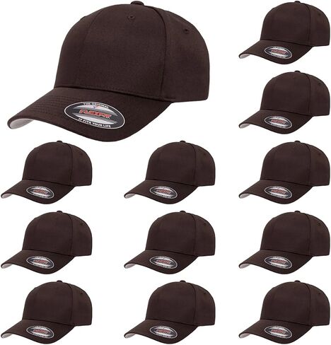 Joe's USA Flexfit 6277 - Six Panel Cotton Blend Premium Baseball Build Bulk ، Flugh Caps - Sister S/M ، L/XL و 2XL in Kuwait