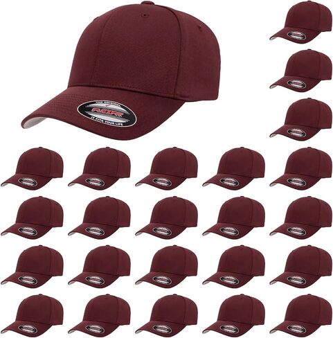 Joe's USA Flexfit 6277 - Six Panel Cotton Blend Premium Baseball Build Bulk ، Flugh Caps - Sister S/M ، L/XL و 2XL in Kuwait