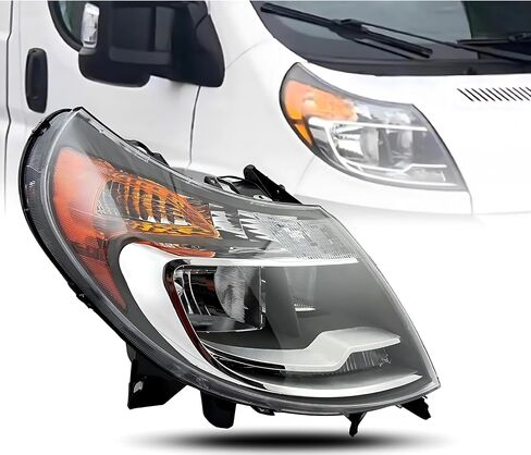 استبدال مجموعة المصابيح الأمامية لـ RAM 2014-2022 PROMASTER W/DRL والمصابيح لجانب السائق اليسرى/السائق in Kuwait
