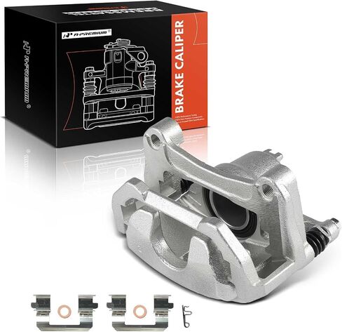 A-Premium Disc Brake Caliper Assembly with Bracket Compatible with Nissan Models - Maxima 2009-2023 V6 3.5L, Sentra 2009-2012 L4 2.5L - Front Left Driver Side in Saudi Arabia