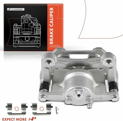 A-Premium Disc Brake Caliper Assembly with Bracket Compatible with Nissan Models - Maxima 2009-2023 V6 3.5L, Sentra 2009-2012 L4 2.5L - Front Left Driver Side in Saudi Arabia