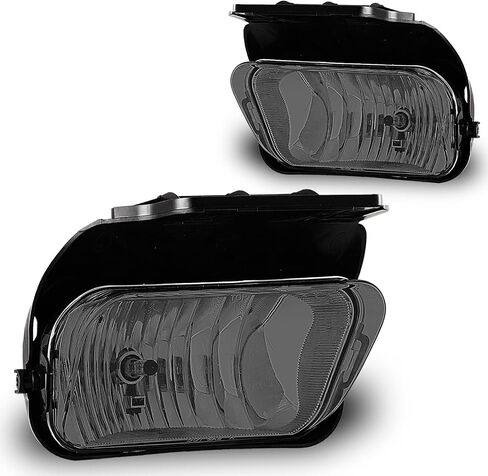 Fog Lights fit for 2003-2007 Chevy Silverado 2002-2006 Chevy Avalanche (w/o Body Cladding) Lamps Assembly Driver Passenger Replacement Smoke in Saudi Arabia