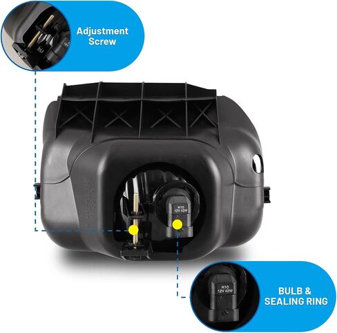 Fog Lights fit for 2003-2007 Chevy Silverado 2002-2006 Chevy Avalanche (w/o Body Cladding) Lamps Assembly Driver Passenger Replacement Smoke in Saudi Arabia