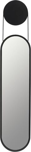 SAFAVIEH Home Collection Aistina Mid-Century Modern Matte Black 13 x 61-inch Oval Decorative Accent Wall Mirror for Bedroom Living Room Entryway in Saudi Arabia
