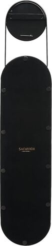 SAFAVIEH Home Collection Aistina Mid-Century Modern Matte Black 13 x 61-inch Oval Decorative Accent Wall Mirror for Bedroom Living Room Entryway in Saudi Arabia