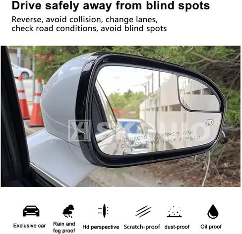 الزجاج البديل للمرآة الجانبية للركاب لـ Ford Fusion 2013-2020 ، Power Power Power مسخن يمين Glass Live Mirror For Ford Fusion 2013 2015 2015 2017 2018 2019 2020 in Kuwait