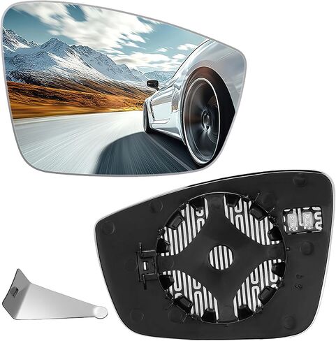 سائق الجانب الأيسر الزجاج المرآة المدفأة 561857521A 561857522A متوافق مع فولكس واجن VW PASSAT 2012-2015 ، سائق الجانب الأيسر الخلفي محدب الرؤية الخلفية مرآة مع دعم in Saudi Arabia