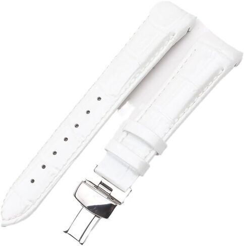 Curved End Leather Watch band For Tissot 1853 Couturier Series T035 T035210 T035207A. in Kuwait