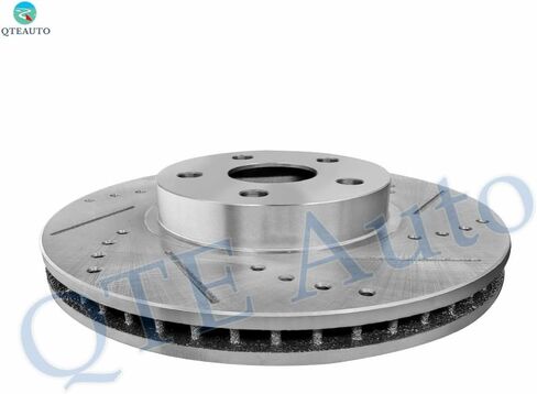 PM Auto Set of 6 Front 275mm Drilled Slotted Brake Disc Rotors-Ceramic Brake Pad Kit For 2003-2008 Toyota Matrix in Saudi Arabia