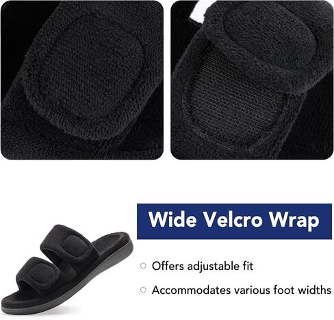 RockDove Women's Dual-Strap Adjustable Slipper with Arch Support in Saudi Arabia