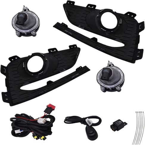 Lablt Left+LISE FOG LIGHTS LAMPS W/Switch Replacement لعام 2016 2017 2018 in Saudi Arabia