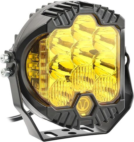 AUTOXBERT 7 Inch White Round LED Offroad Light, 90W LED Driving Light with DRL, Spot Flood Combo Beam Fog Lights for Jeep, Truck, ATV, SUV, UTV, Pickup, F150, 1Pcs in Saudi Arabia