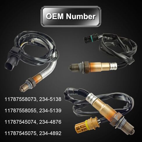4pc upstream O2 Axygen Sensor Bmw 128i 135i 323i 325i 328i 330i 335i 528i x3 x5 Z4 ، O2 Oxygen Sensor يحل محل OE# 234-5138 234-5139 234-4876 234-4892 in Saudi Arabia