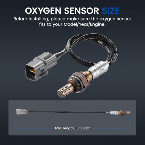 Oxygen O2 Sensor 234-4191 Upstream Compatible with Hyundai Santa Fe/Sonata/Tiburon/Tucson, Compatible with Kia Magentis/Optima/Sportage,Oxygen Sensor Replacement for 3921037510, 3921037513,1PCS in Saudi Arabia